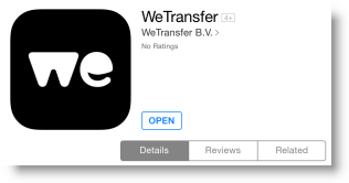 file wetransfer ipad